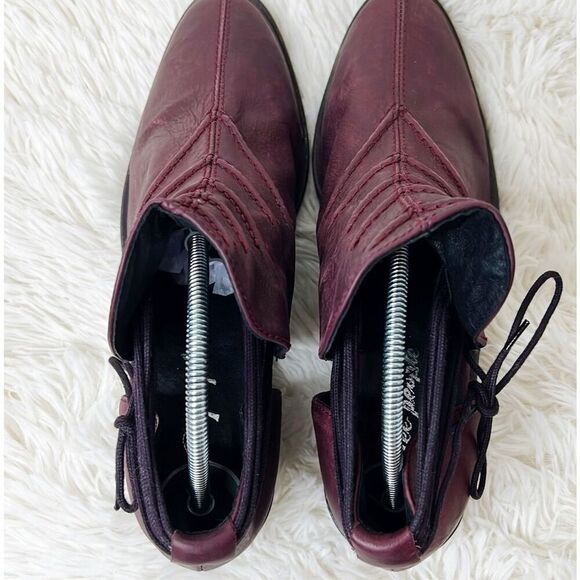 Free People Southern Cross Ankle Booties in Cordovan Burgundy Nwt Size 38/7.5US - Picture 6 of 11